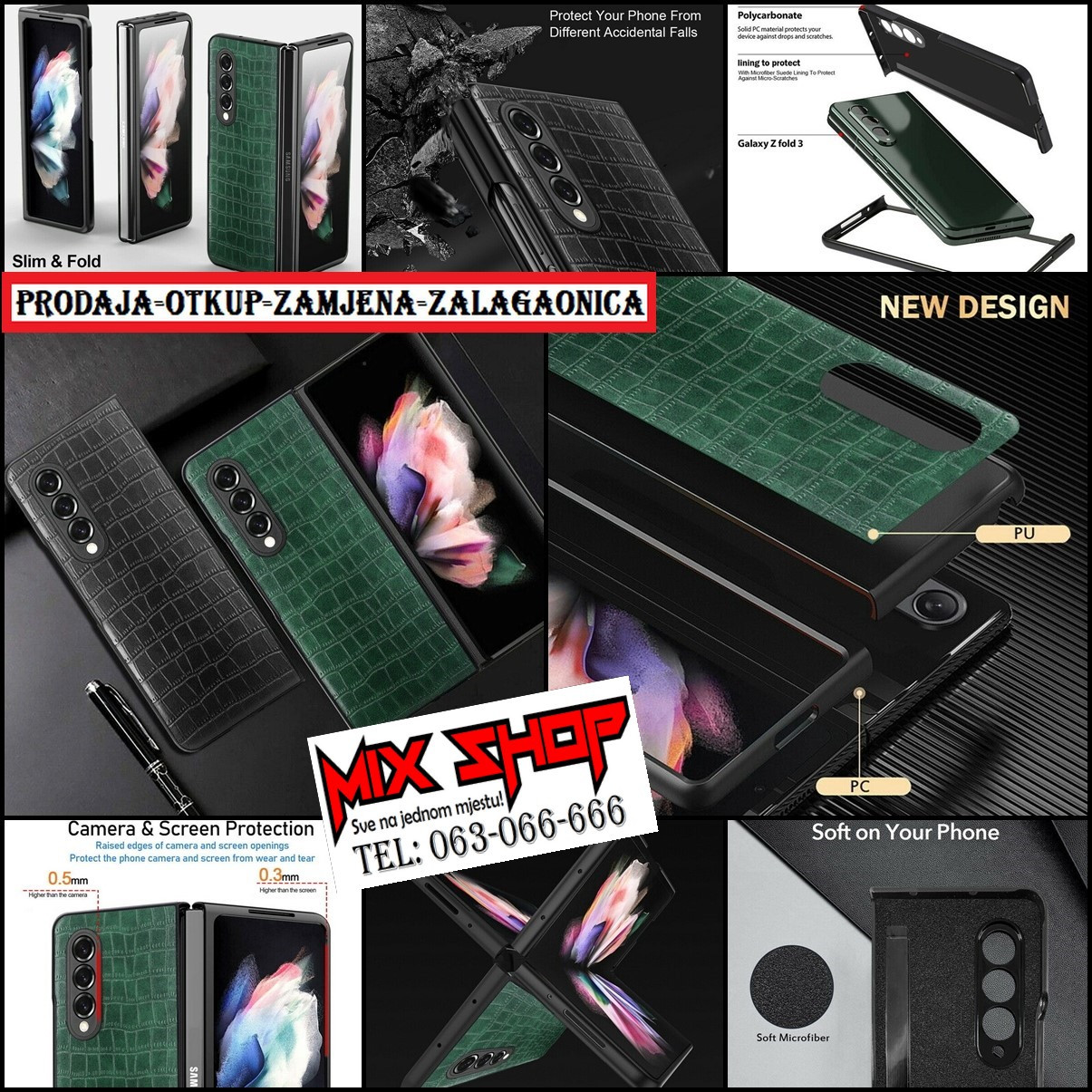SAMSUNG GALAXY Z FOLD 3 Zaštitna Maska Zaštita FOLD3 futrola 5g