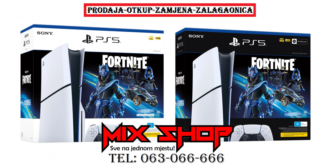 SONY PLAYSTATION 5 PS5 Nov Garancija*Zamjena Slim Disk Digital PS