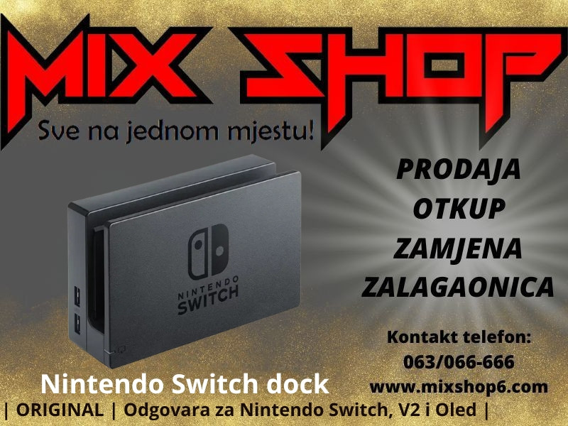 Nintendo Switch v2 Oled Tv Monitor Dock Station Docking Charging
