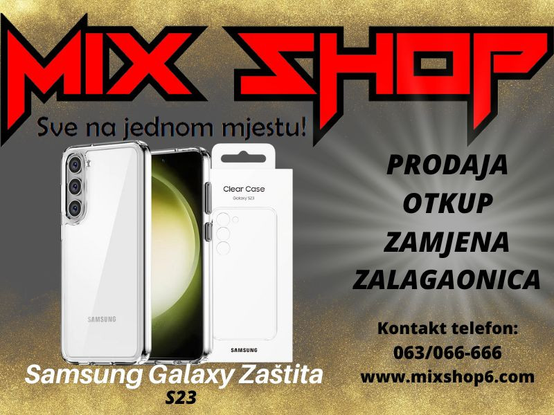 SAMSUNG GALAXY S23 Zaštitna Maska Zaštita Silikon Case prozrna