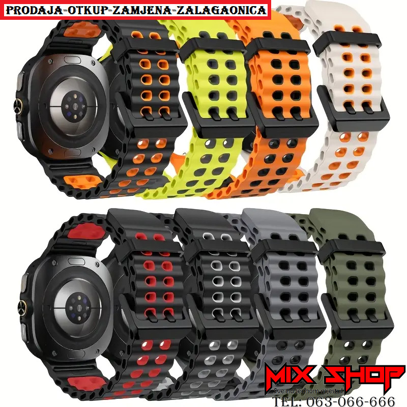 Silikonski remen Samsung Galaxy Watch Ultra 1 i 2 47mm sat ultra2