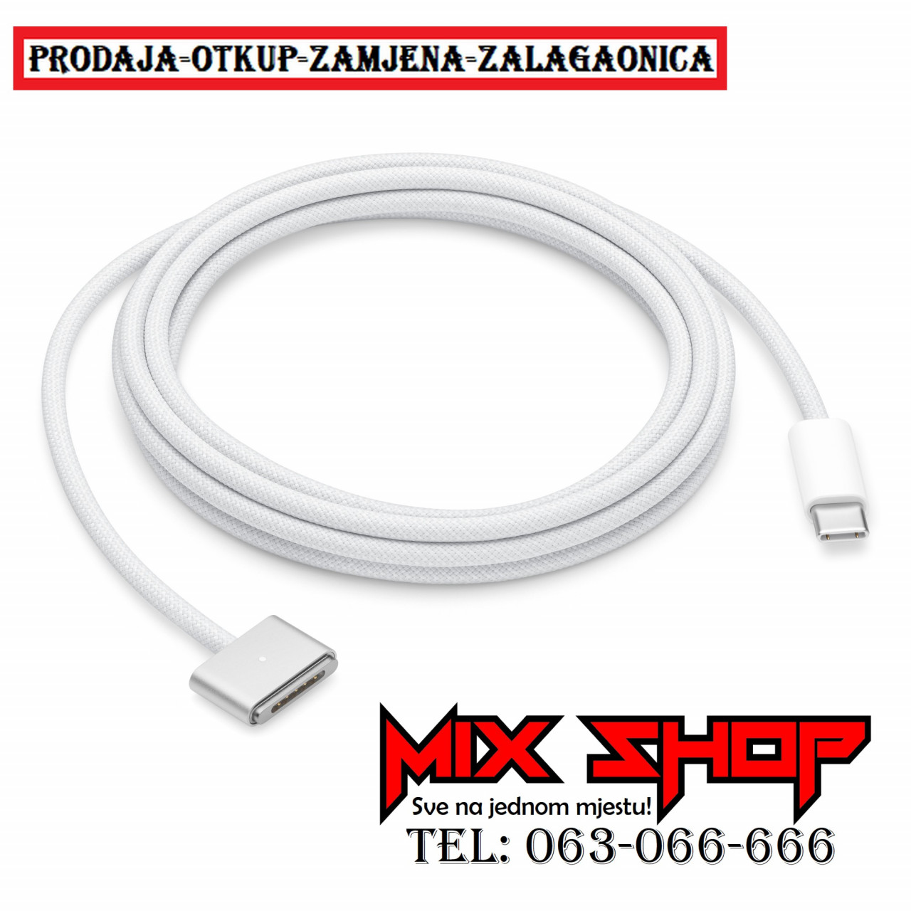 Usb-C to MagSafe 3 Kabel za APPLE Macbook PRO/AIR Laptop Punjač