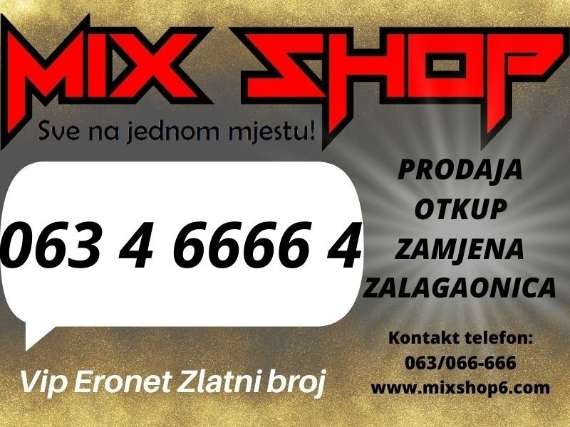 *063-466-664* ERONET GOLD ZLATNI BROJ TOP VIP BROJEVI