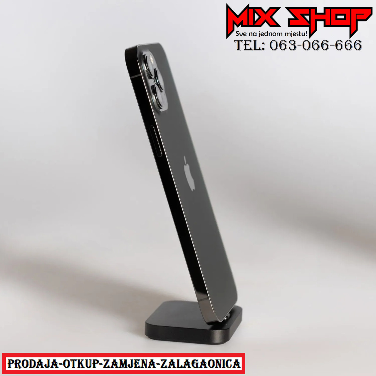 APPLE IPHONE 12 PRO 256GB Black/Crni *KAO NOV* icloud zaključan