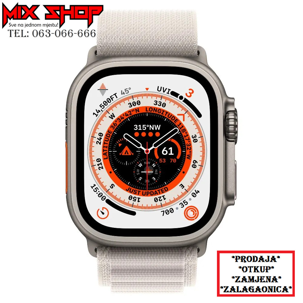 Apple Watch Ultra 2 3 49mm Narukvica Starlight Alpine Loop kaiš m