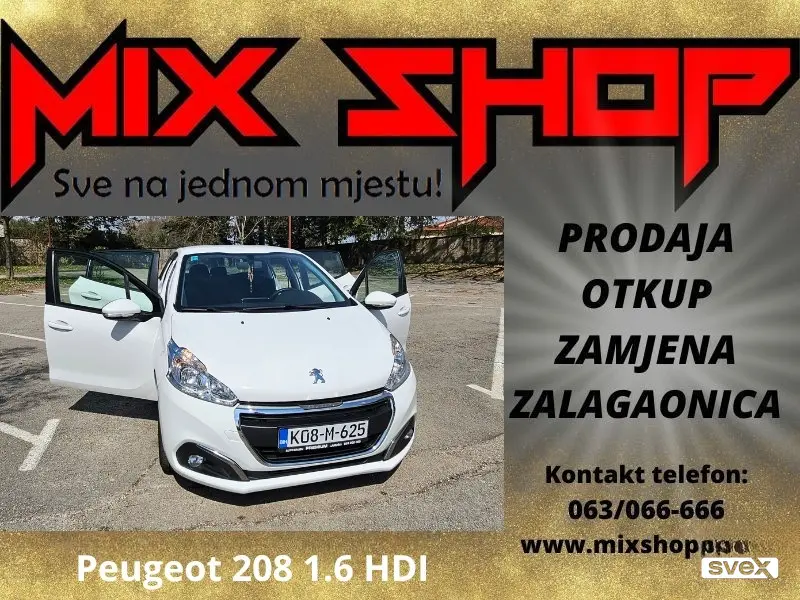 Peugeot 208 1.6 HDI Registriran 129 prešao,4 vrata TOP 1,6 1.6HDI