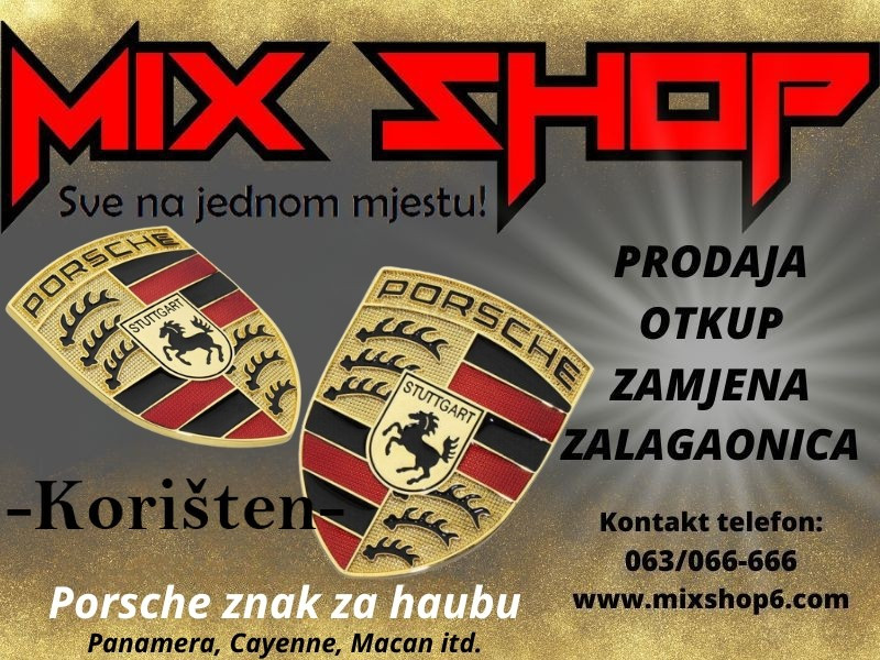 Porsche Panamera, Cayenne, Macan znak za haubu prednji