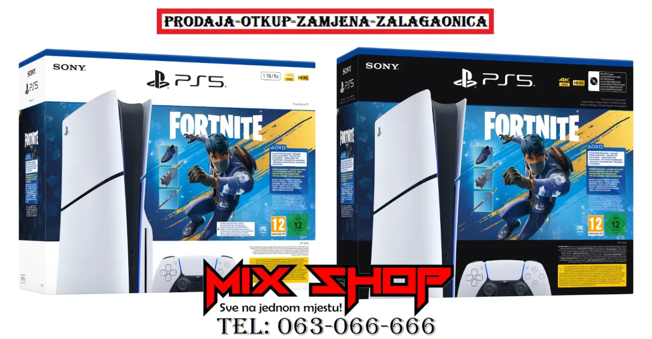 SONY PLAYSTATION 5 PS5 Nov Garancija*Zamjena Slim Disk Digital PS