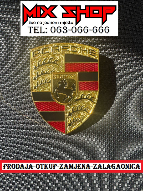 Porsche Panamera, Cayenne, Macan NOV znak za haubu prednji