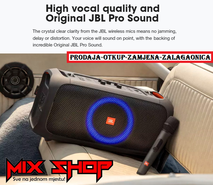 2 JBL Bežična Bluetooth za PartyBox Ultimate 710 310 110 Karaoke