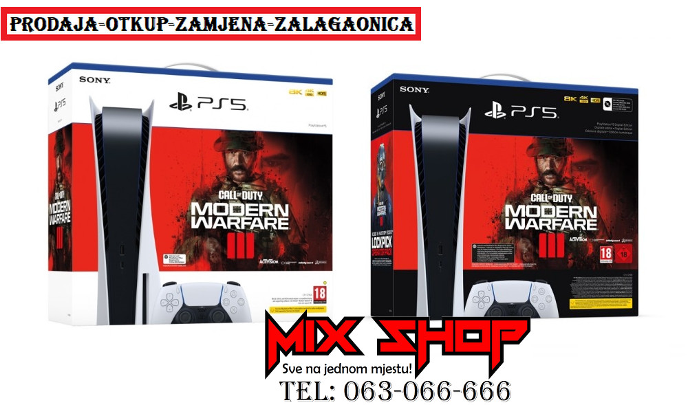 SONY PLAYSTATION 5 PS5 Nov Garancija*Zamjena Slim Disk Digital PS