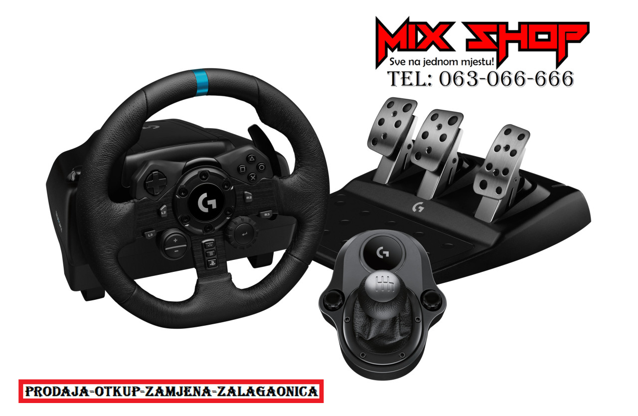 G923 TrueForce Racing Wheel + Shifter PS5 Playstation 4 5 mjenjač