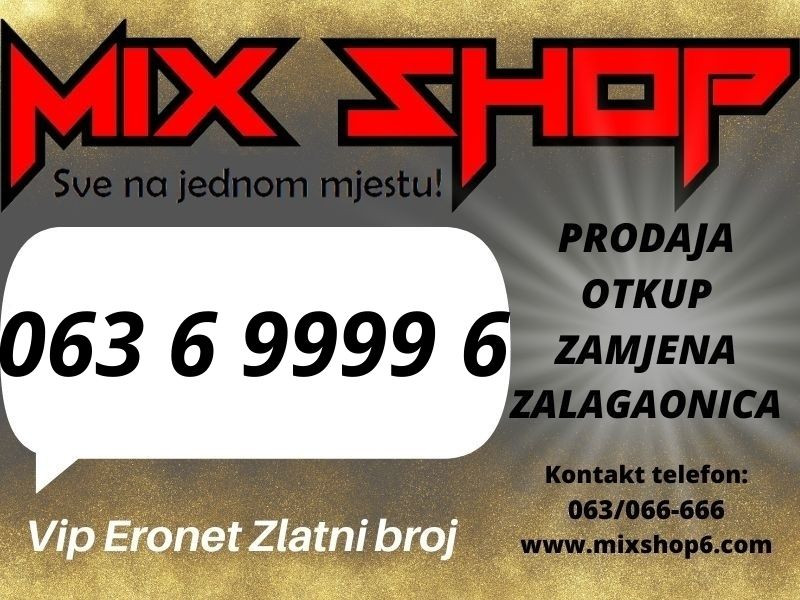 *063-699-996* ERONET GOLD ZLATNI BROJ TOP VIP BROJEVI