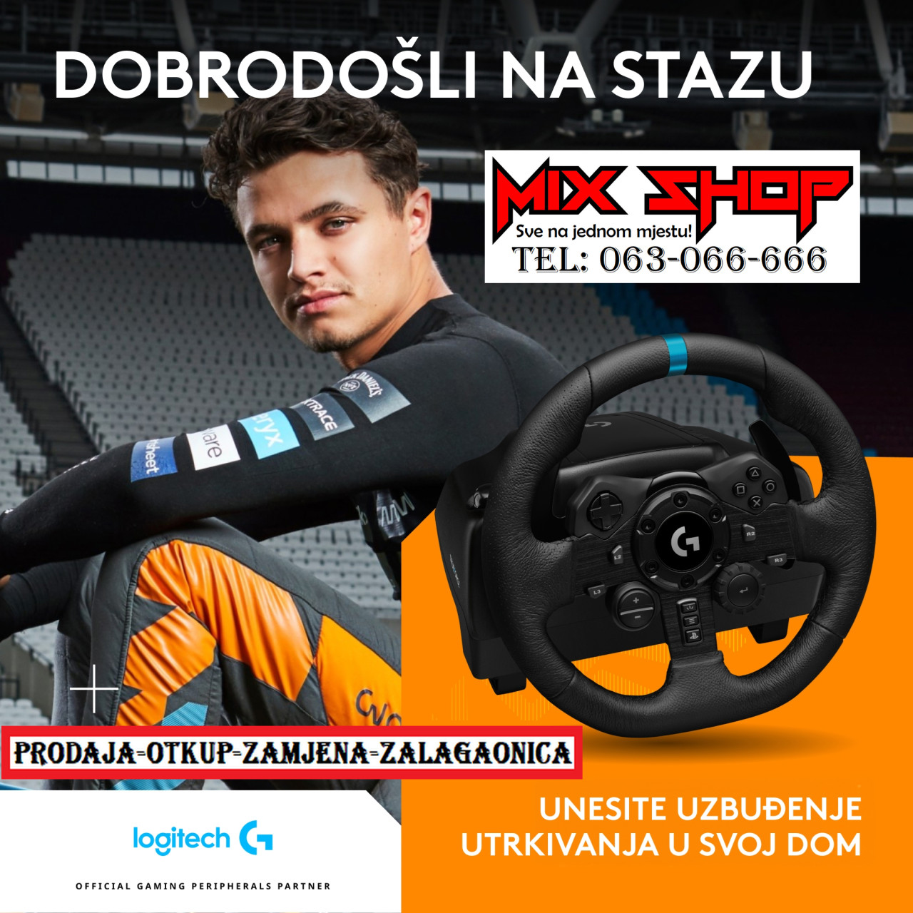 G923 TrueForce Racing Wheel + Shifter PS5 Playstation 4 5 mjenjač