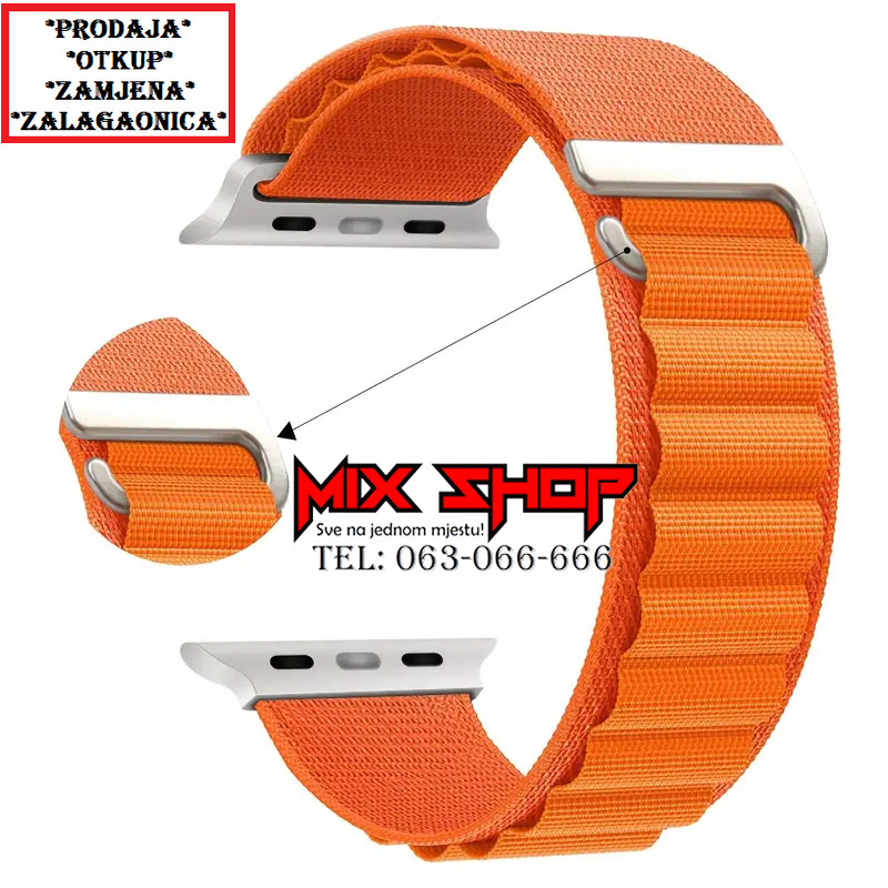 Alpine Trail Loop remen Apple Watch Series 10 11 ULTRA 2 3 SE sat