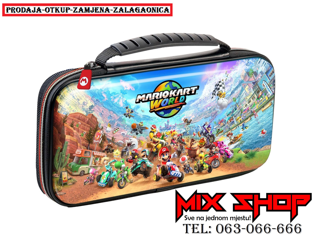 Nintendo Switch Mario Kart World Carrying Case 2 Oled Lite v2 bag