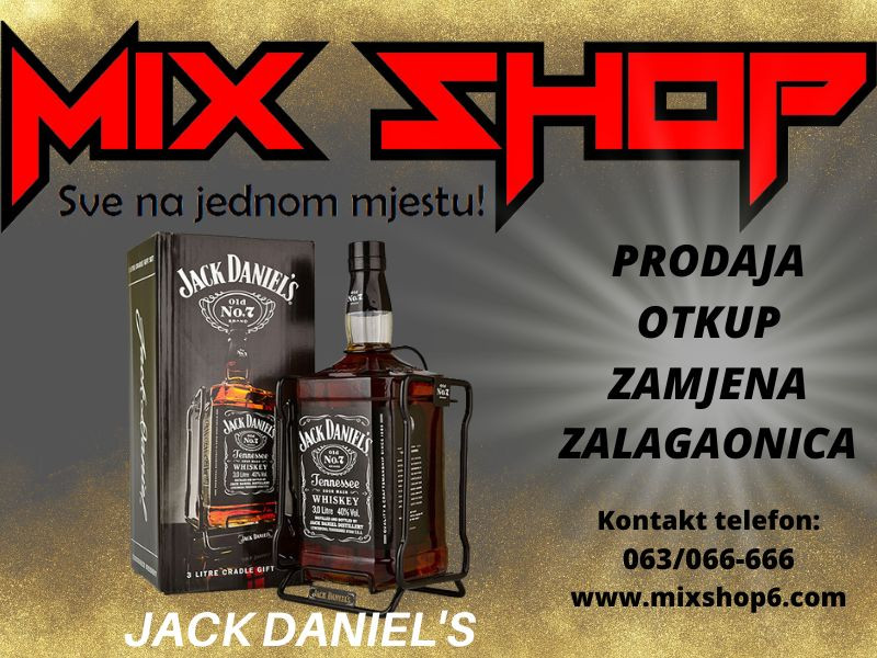 JACK DANIELS 3 LITRA SA STALKOM Whisky Whiskey Viski 3L xxxl boca