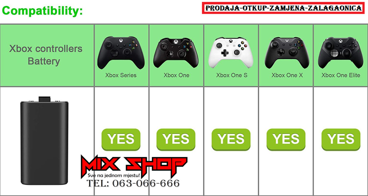 ORIG. punjiva baterija za Xbox Series X S one joystick controller