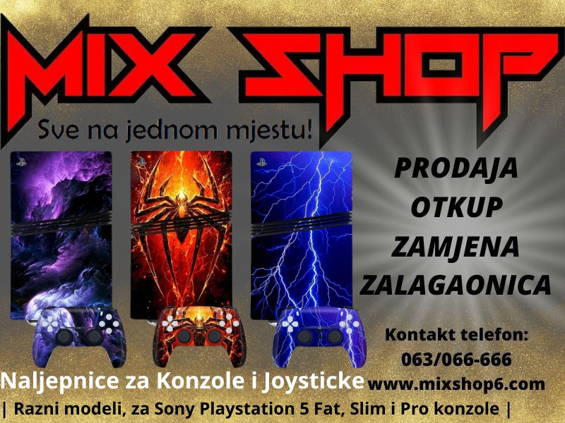 Naljepnica Sticker Stiker za Sony PS5 Playstation 5 Fat/Slim/Pro