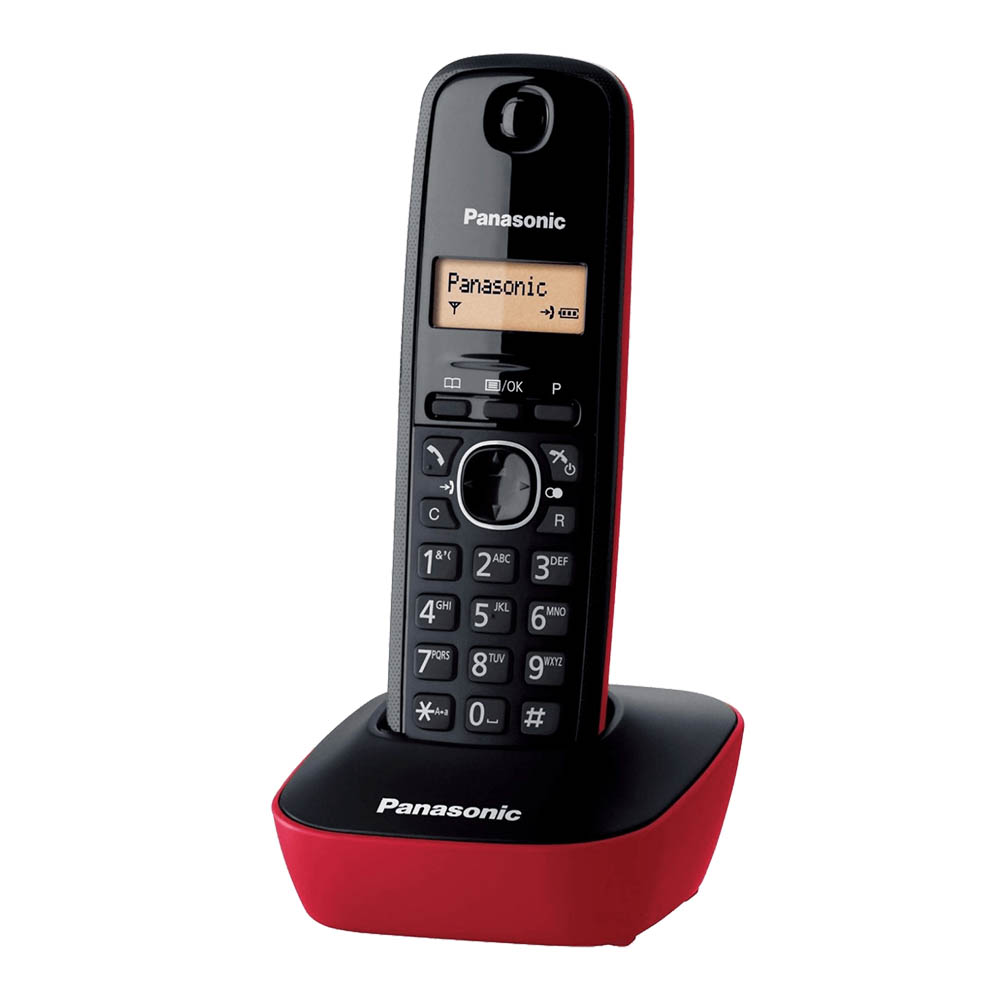 Panasonic bežični telefon KX-TG1611FXR CRVENI