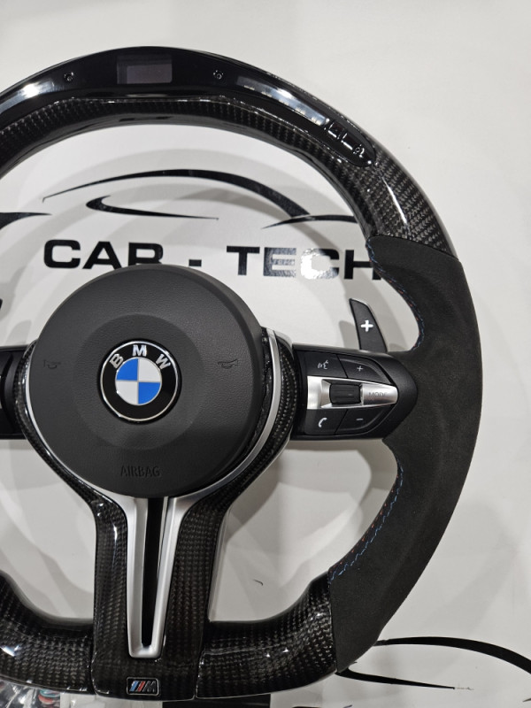 BMW M Volan sa led display F10 F15 F30 CARBON Alcantara