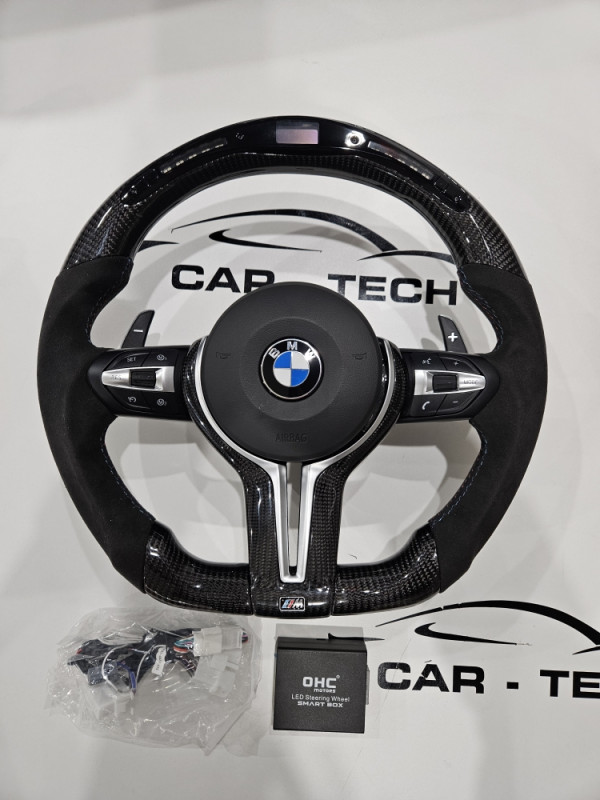 BMW M Volan sa led display F10 F15 F30 CARBON Alcantara
