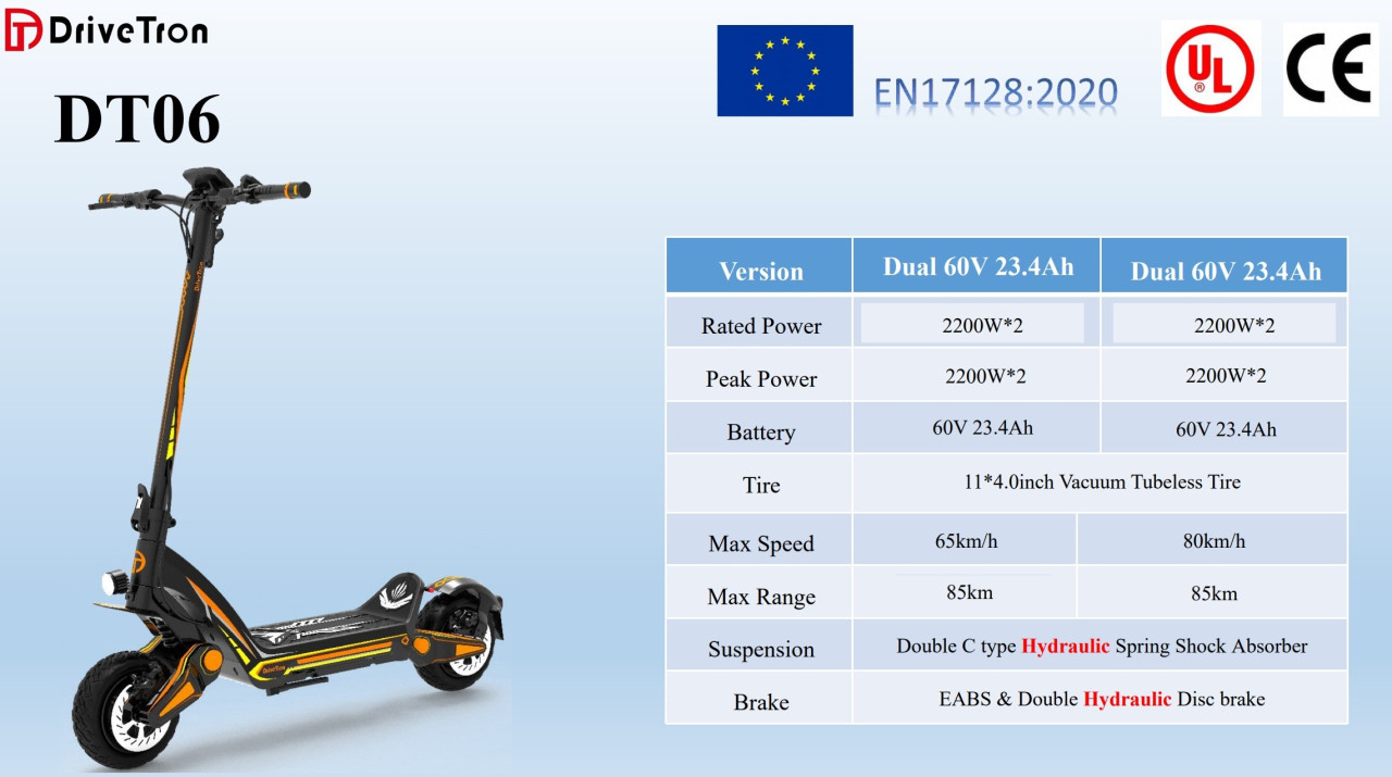 Električni romobil Drive Tron DT06 NOVO 4400W 80 km/h