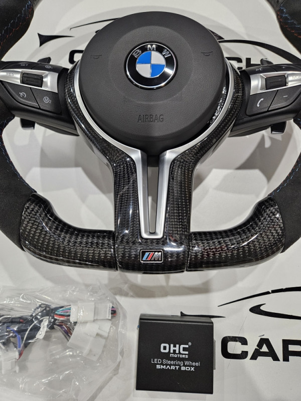 BMW M Volan sa led display F10 F15 F30 CARBON Alcantara