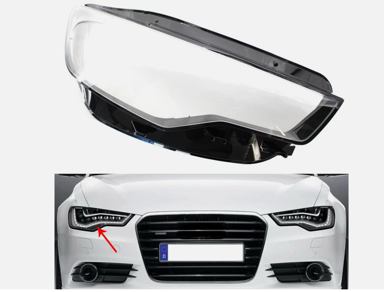 STAKLO STAKLA FARA AUDI A6 C7 4G 2011-14  NOVO zamjenski dio