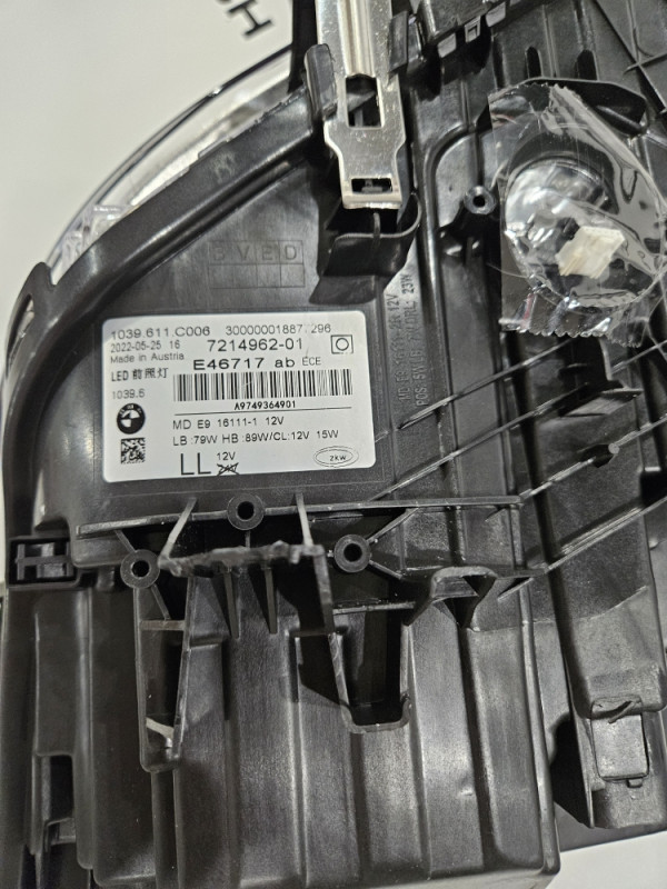 Far BMW 5 G30 7214962 Farovi ZKW LED