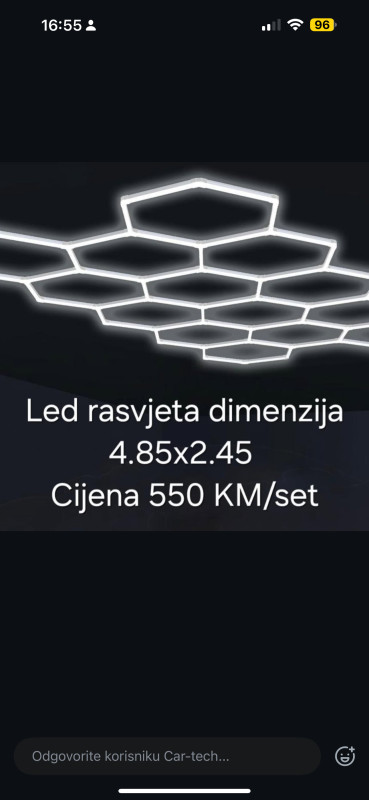 Heksagonalna LED rasvjeta heksagon 220V MOGUĆE PLAĆANJE NA RATE