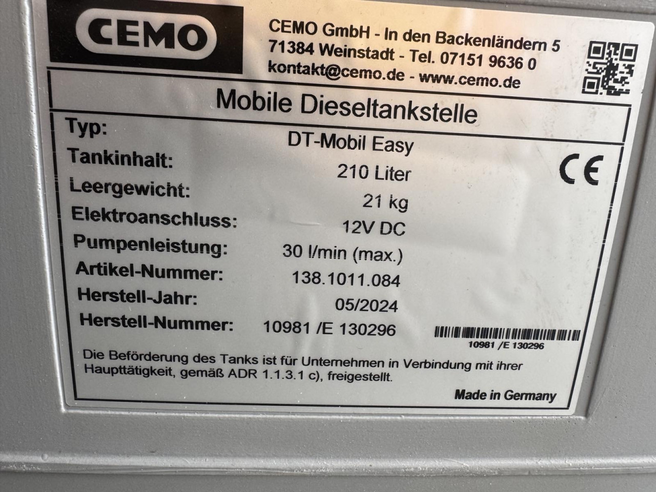 Cisterne za gorivo tankovi CEMO ...440 litara 1630,00KM... AKCIJA