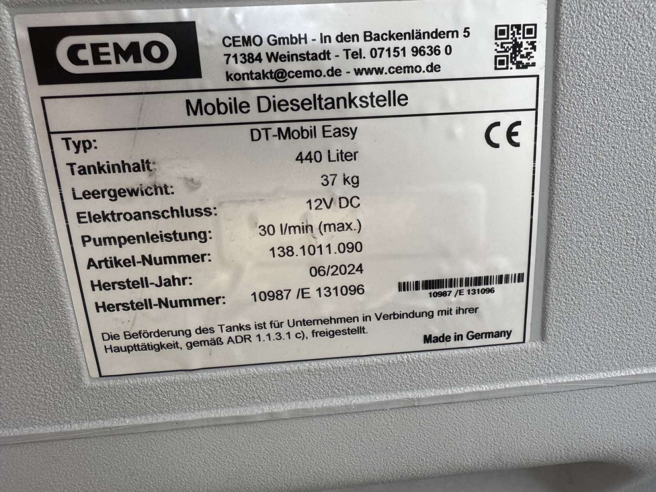 Cisterne za gorivo tankovi CEMO ...440 litara 1630,00KM... AKCIJA
