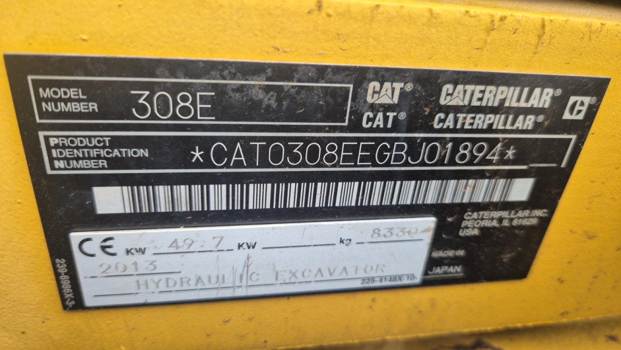 Mini Bager Caterpillar 308E