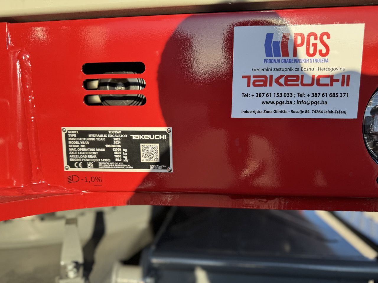 Mini Bager Tockas Takeuchi TB395W