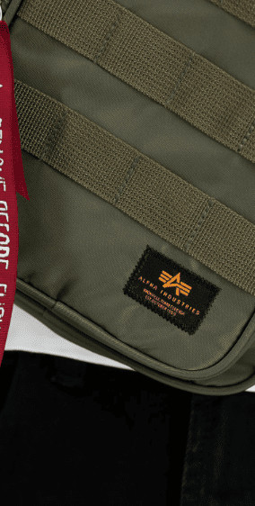 Torbica, ALPHA Label Sling Bag green