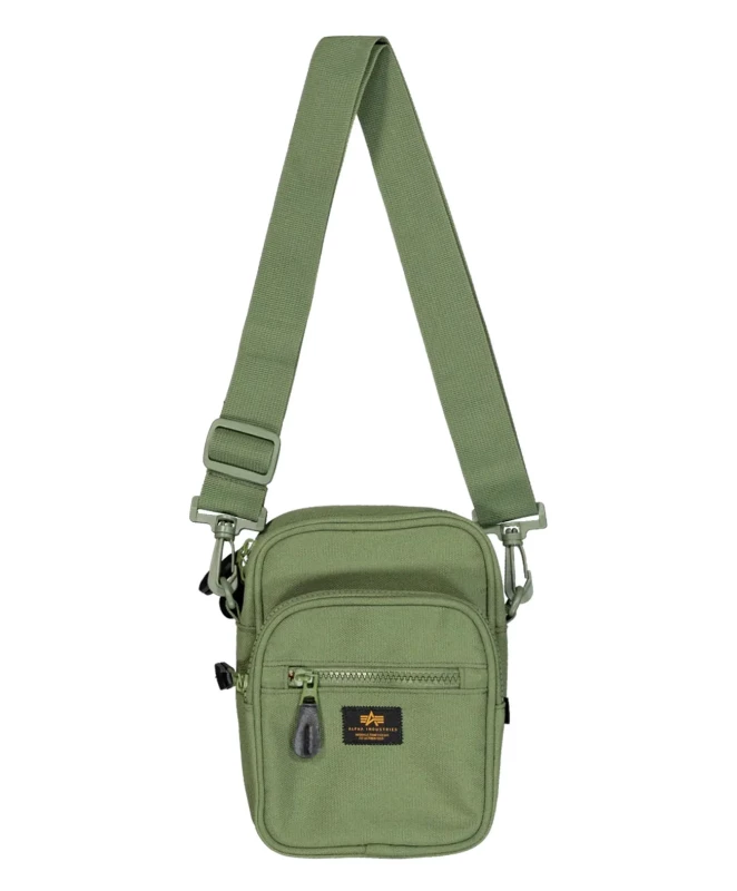 Torbica, ALPHA IND. Label Messenger Bag Olive