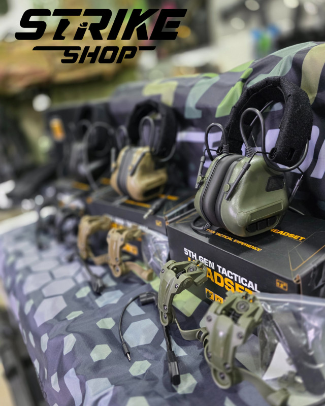 AKTIVNI ANTIFONI    slusalice za Airsoft Crna