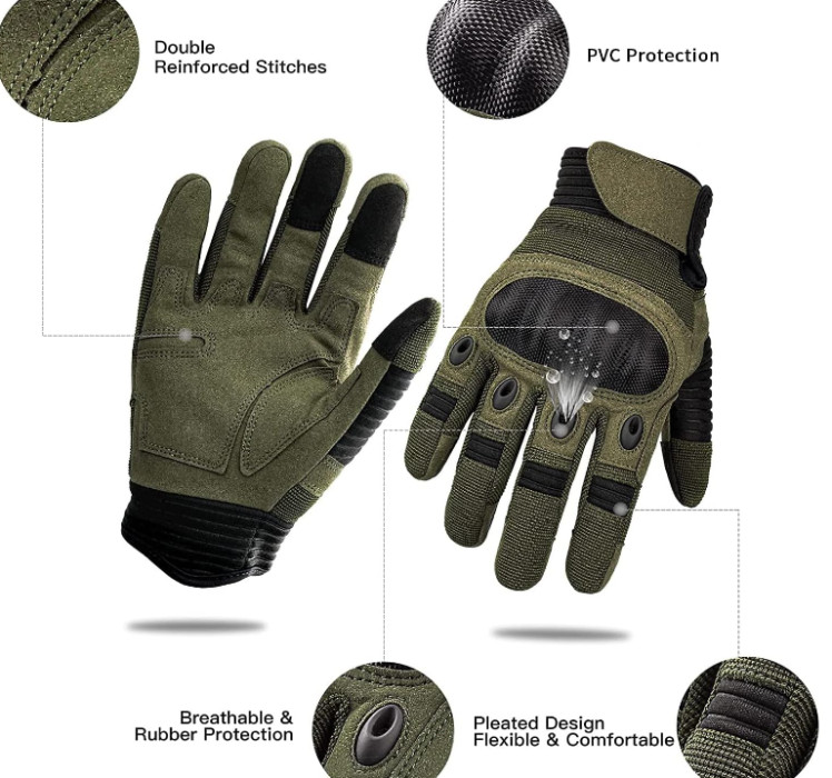 Takticke Rukavice  (green tan black)