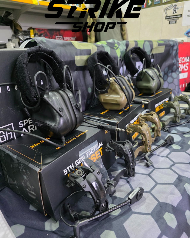 AKTIVNI ANTIFONI    slusalice za Airsoft Crna