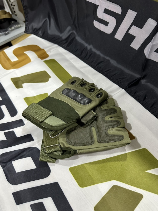 Airsoft Rukavice (Kratke) sa zastitom -  Zelene