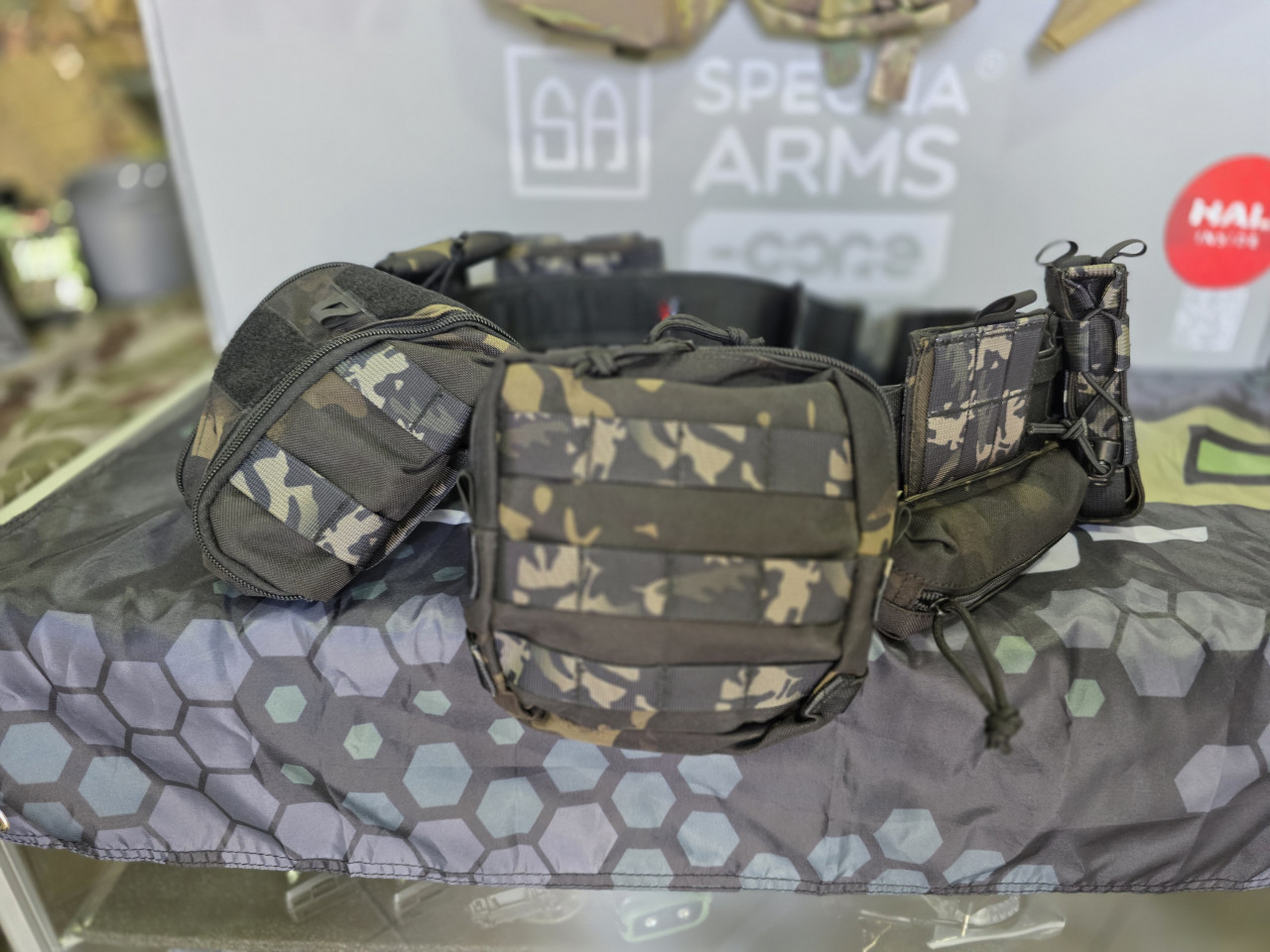 Yakeda Combat Belt   Kaiš sa nastavcima Multicam Black