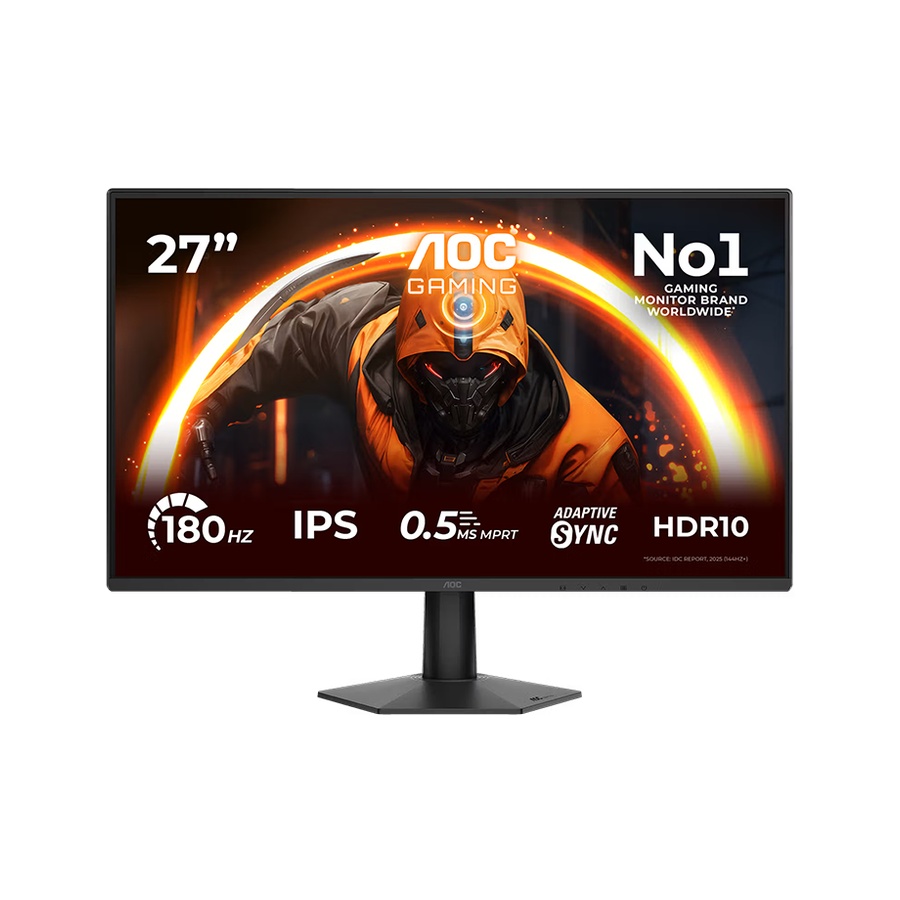 MONITOR AOC GAMING 27G50F 27″ FHD (1920X1080), IPS, 180Hz (OC), 4ms (GtG), 300cd m2, 1000:1, Adaptive Sync, G-Sync Compa