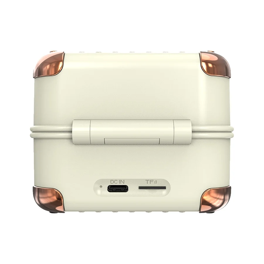 Zvučnik Mikado MD-62BT 5W 1200mAh Cream TF Card Bluetooth Supported Classic Retro Music Box, 42441