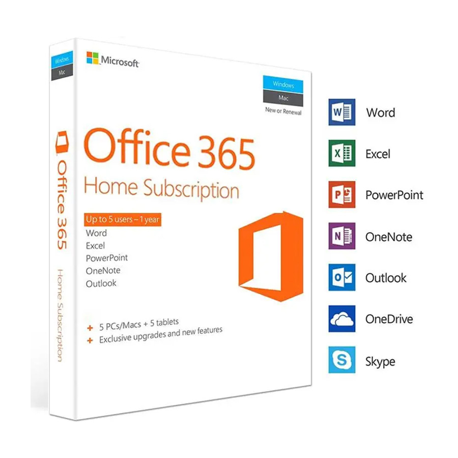 Microsoft Office 365 Family 5 user 1 year