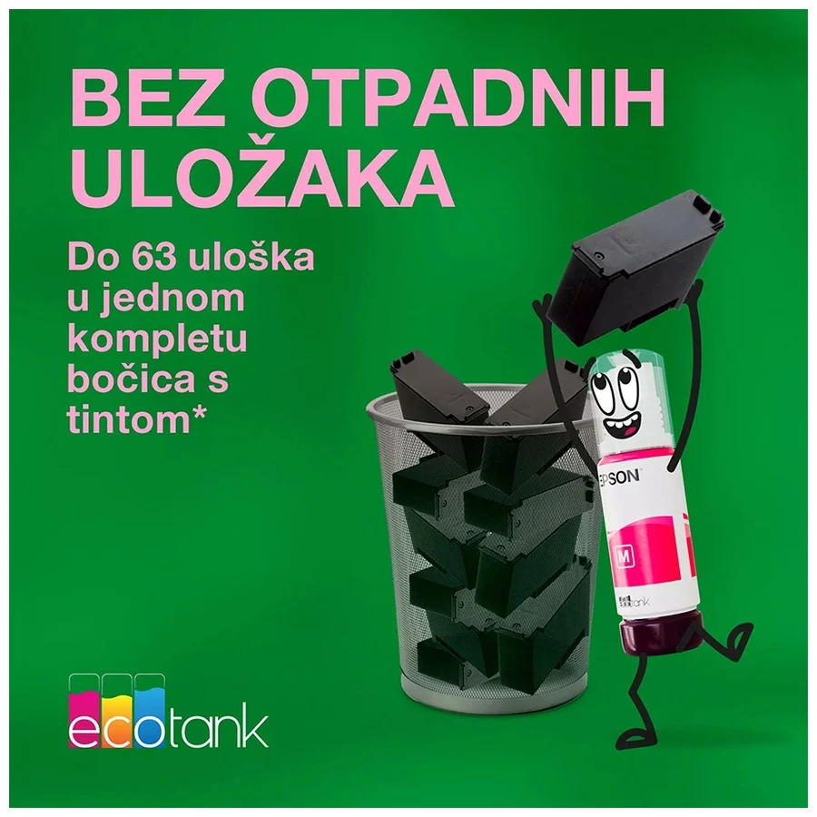 Printer EPSON EcoTank L6370 print/scan/copy/ 35str/min crno-bijelo.23str/min boja. 4800×1200 dpi. ADF, Duplex(scan, copy