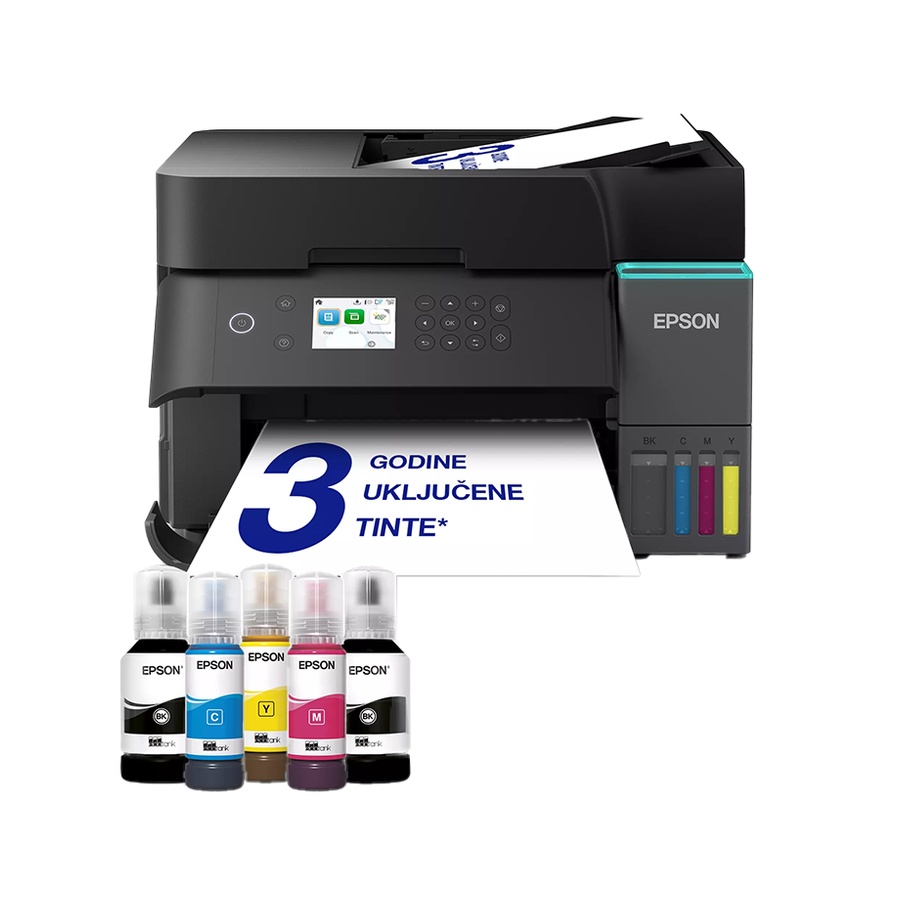 Printer EPSON EcoTank L6370 print/scan/copy/ 35str/min crno-bijelo.23str/min boja. 4800×1200 dpi. ADF, Duplex(scan, copy