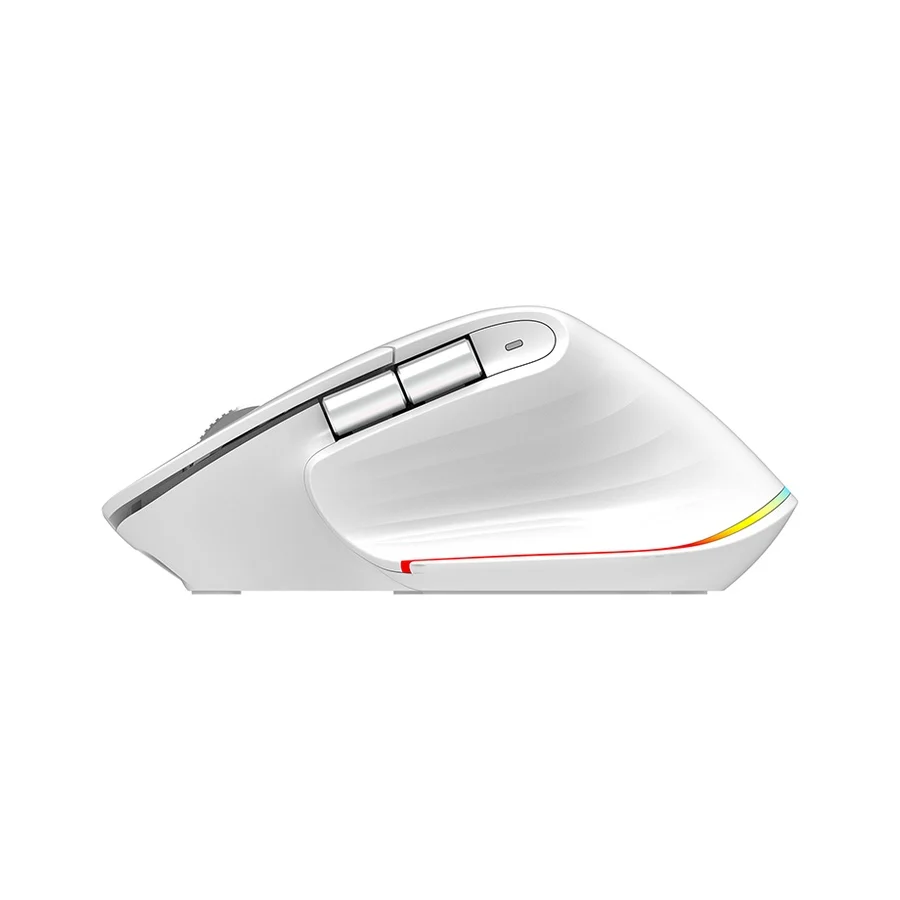 Miš Everest SMW- 178 Handy 2in1 Bluetooth 2,4GHz White Rechargeable 4000 DPI Horizontal/Vertical Wheel Ergonomic RGB Mou