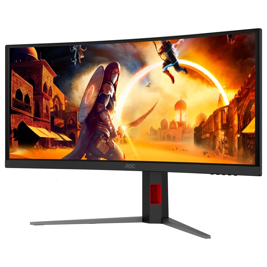 Monitor AOC Gaming CU34G4CA Curved 34″, UWQHD (3440×1440), Fast VA, 1500R, 180Hz, 1ms (GtG), 450cd/m2, 3000:1, Adaptive