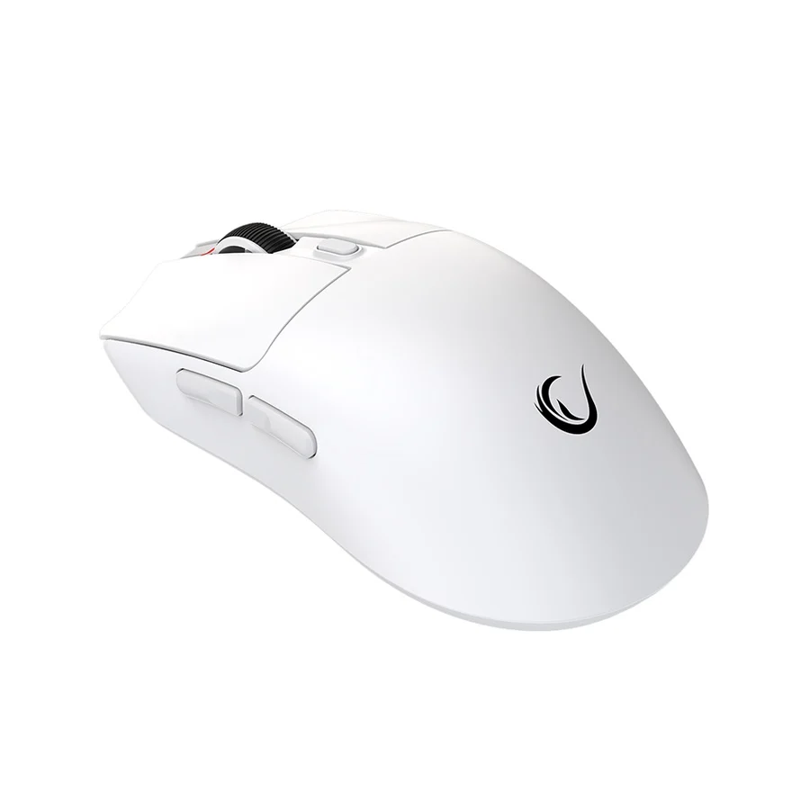 Miš gaming RAMPAGE Aeris Wireless RGB Charging Stand White 24000 DPI 3311 Sensor Rechargeable 80 Million Huano Switch, 4